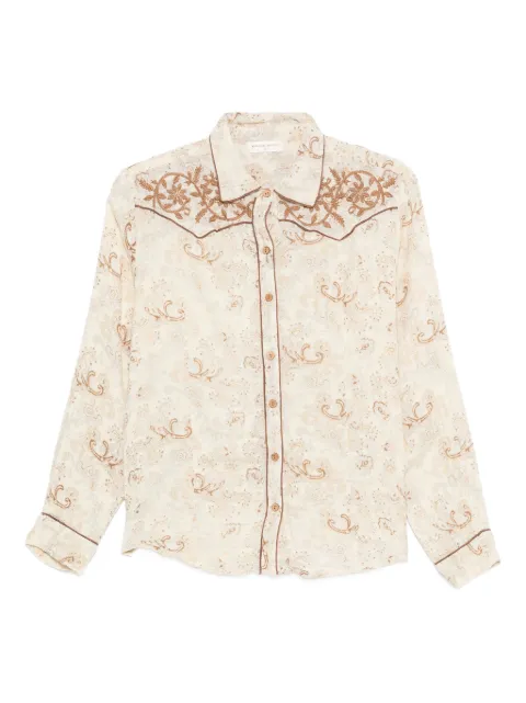 MAISON HOTEL paisley-print shirt
