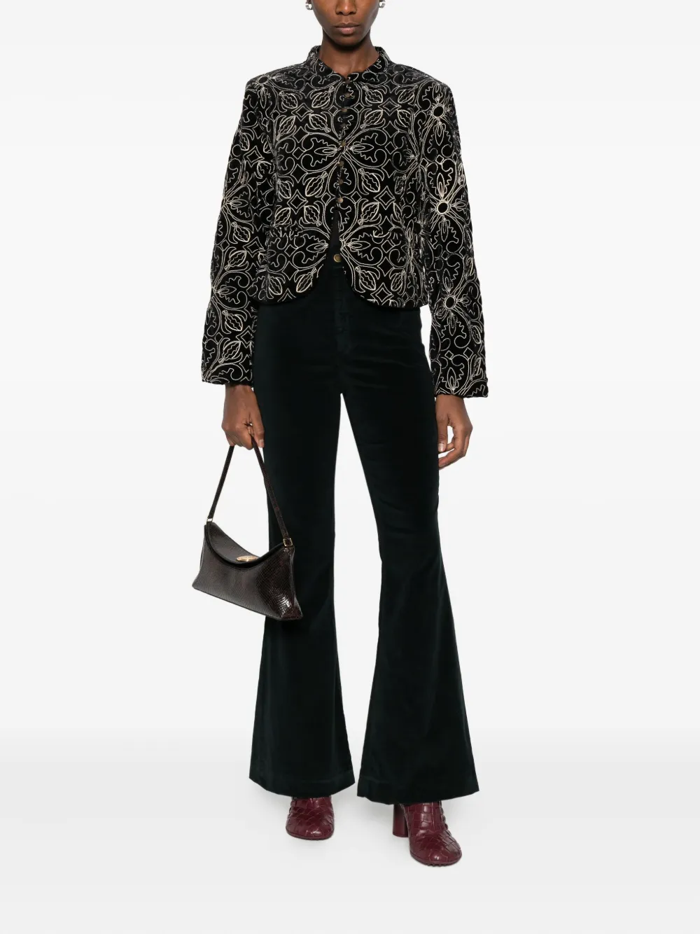 MAISON HOTEL stretch-cotton pants - Zwart