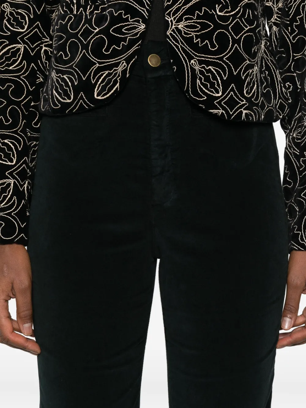 MAISON HOTEL Broek van stretch-katoen Zwart