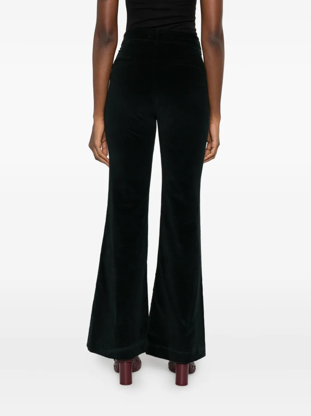 MAISON HOTEL Broek van stretch-katoen Zwart