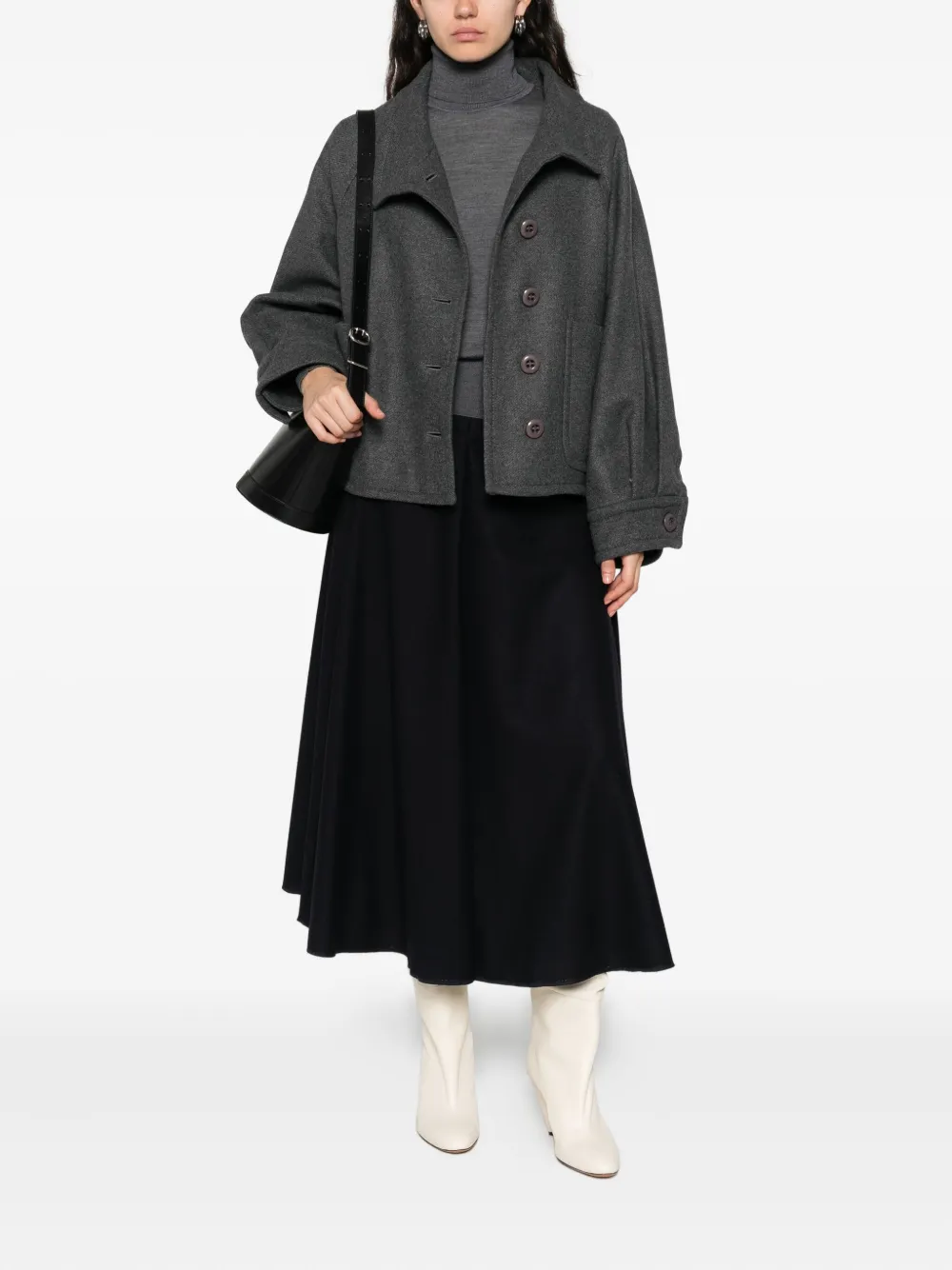 Susanne Bommer Buttoned Pocket Jacket In Gray