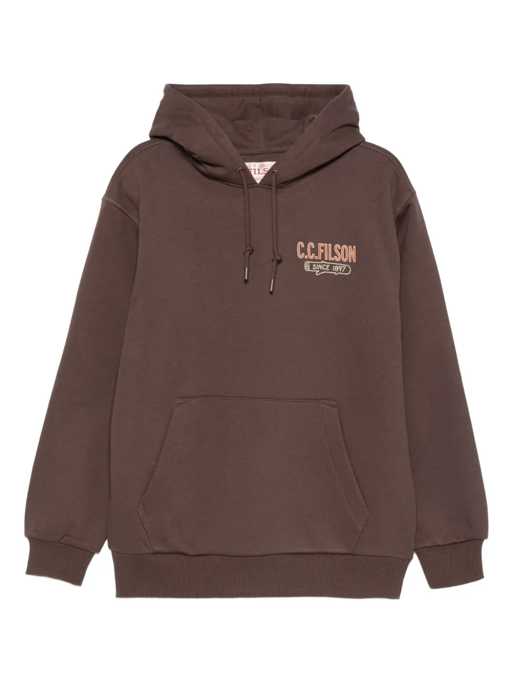 Filson graphic-print hoodie | Brown | Image 1