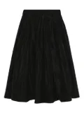 SUSANNE BOMMER elasticated-waist midi skirt - Black