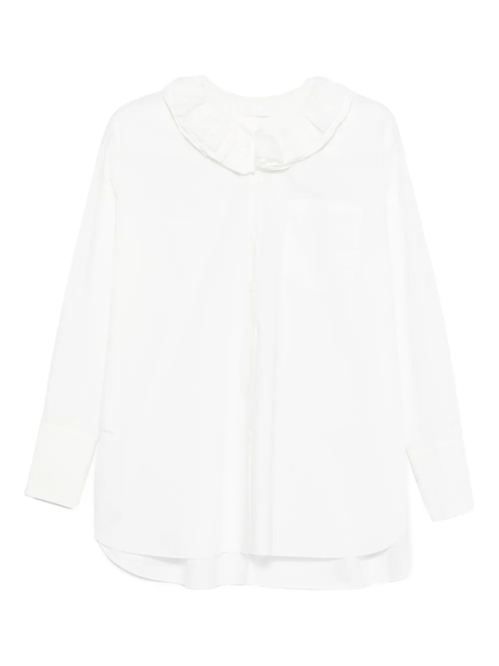 SUSANNE BOMMER ruffled-collar shirt | White | Image 1