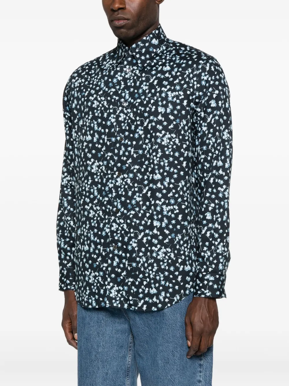 Paul Smith Overhemd met bloemenprint Blauw