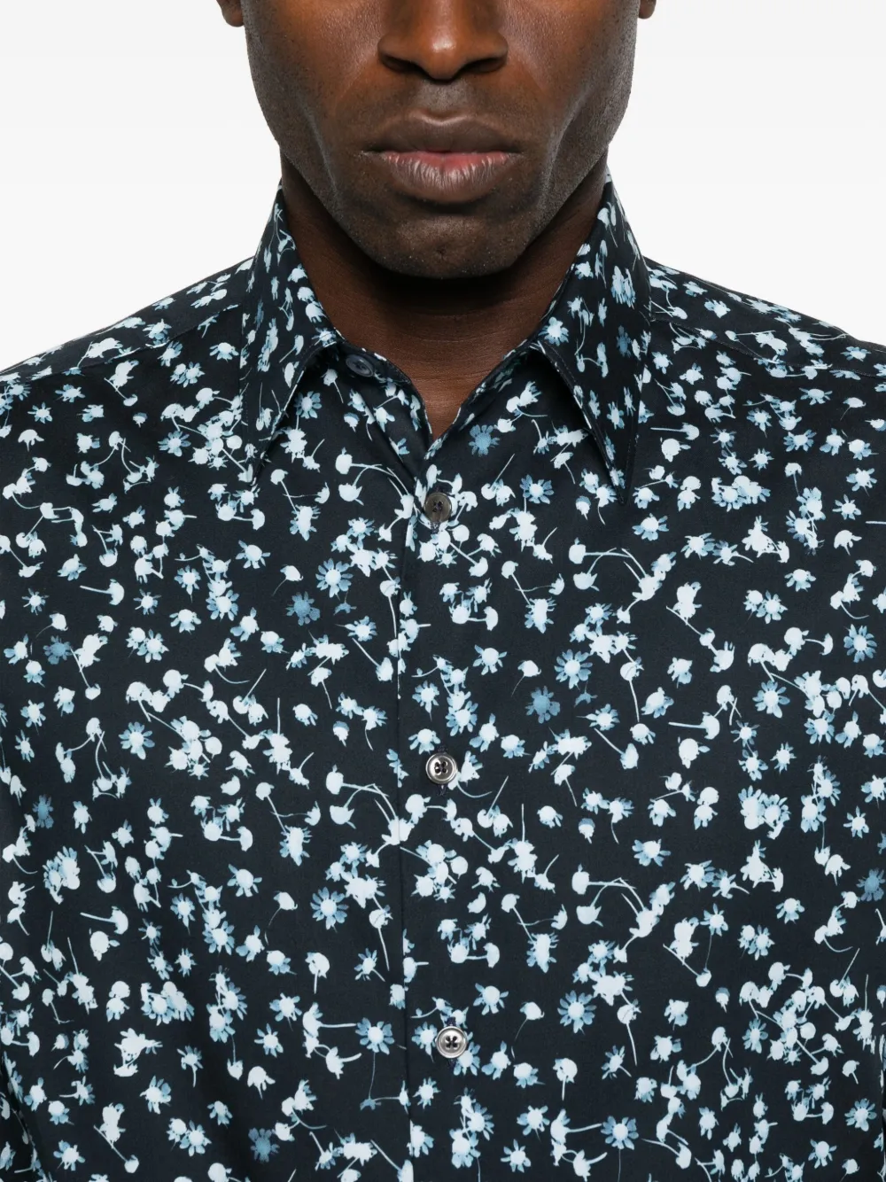 Paul Smith Overhemd met bloemenprint Blauw