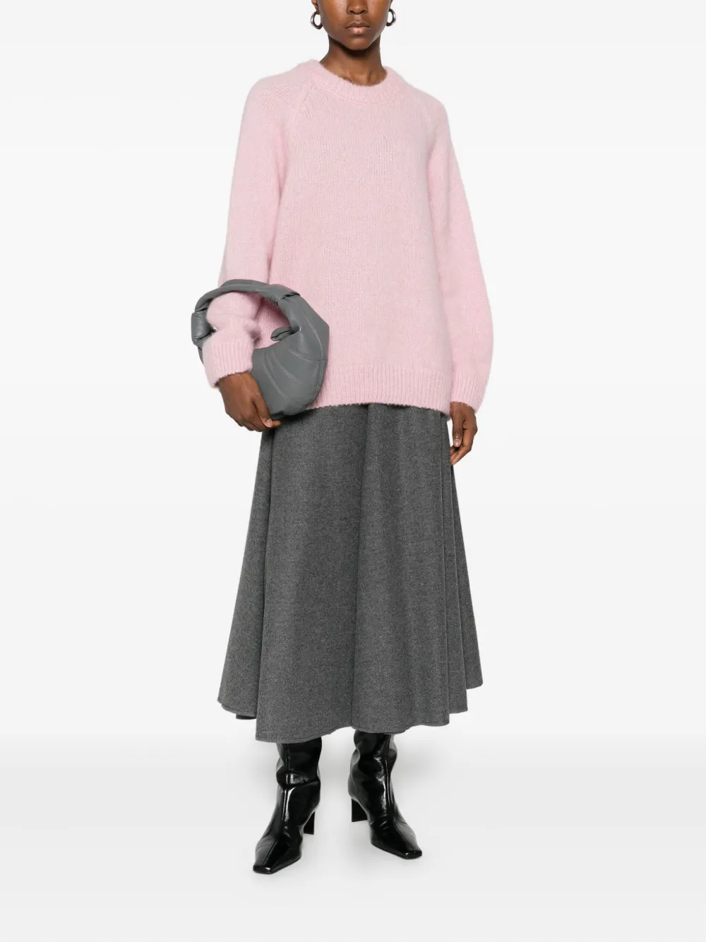 SUSANNE BOMMER A-line midi skirt - Grijs