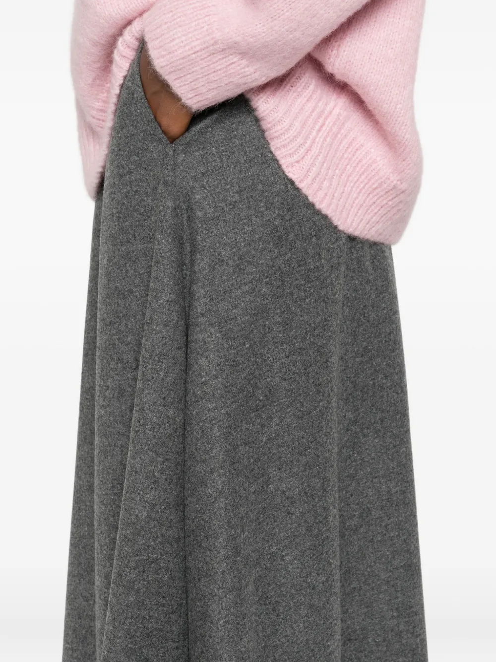 Susanne Bommer A-line Midi Skirt In Gray