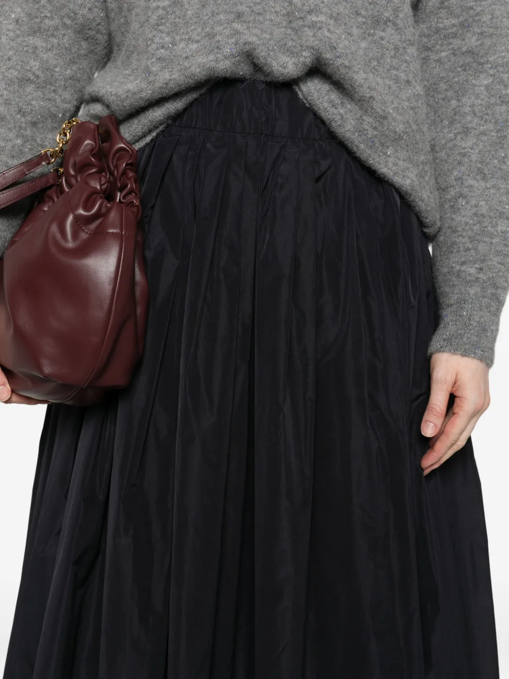 Susanne Bommer Taffeta Skirt In Black