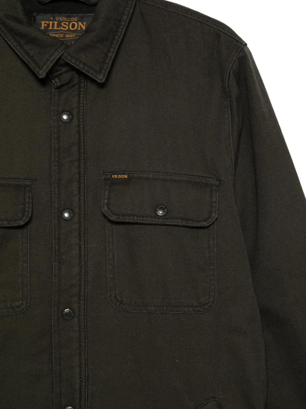 Filson Canvas Workshirt In Brown