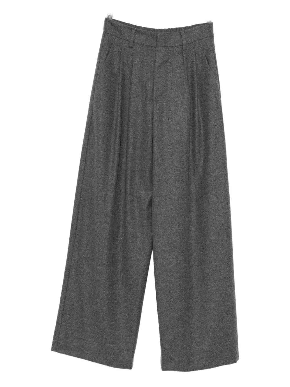 Susanne Bommer Pleated Pants In Gray
