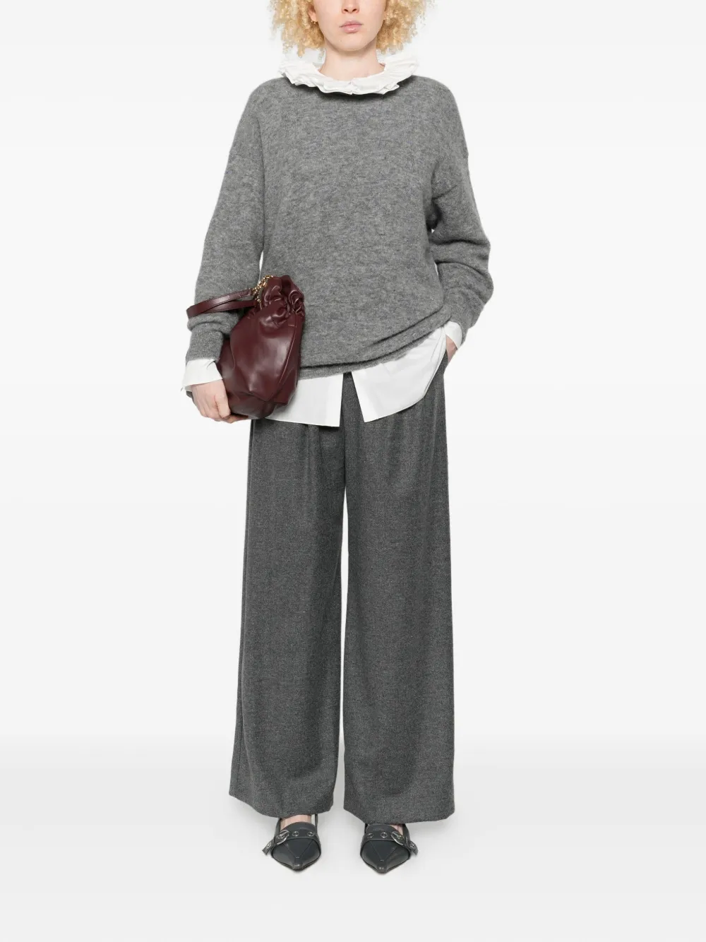 SUSANNE BOMMER pleated pants - Grijs