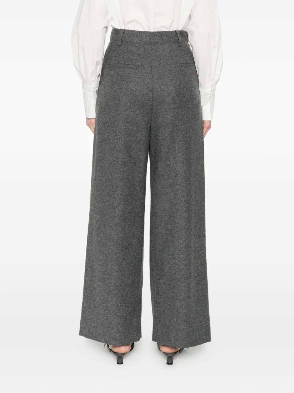 Susanne Bommer Pleated Pants In Gray