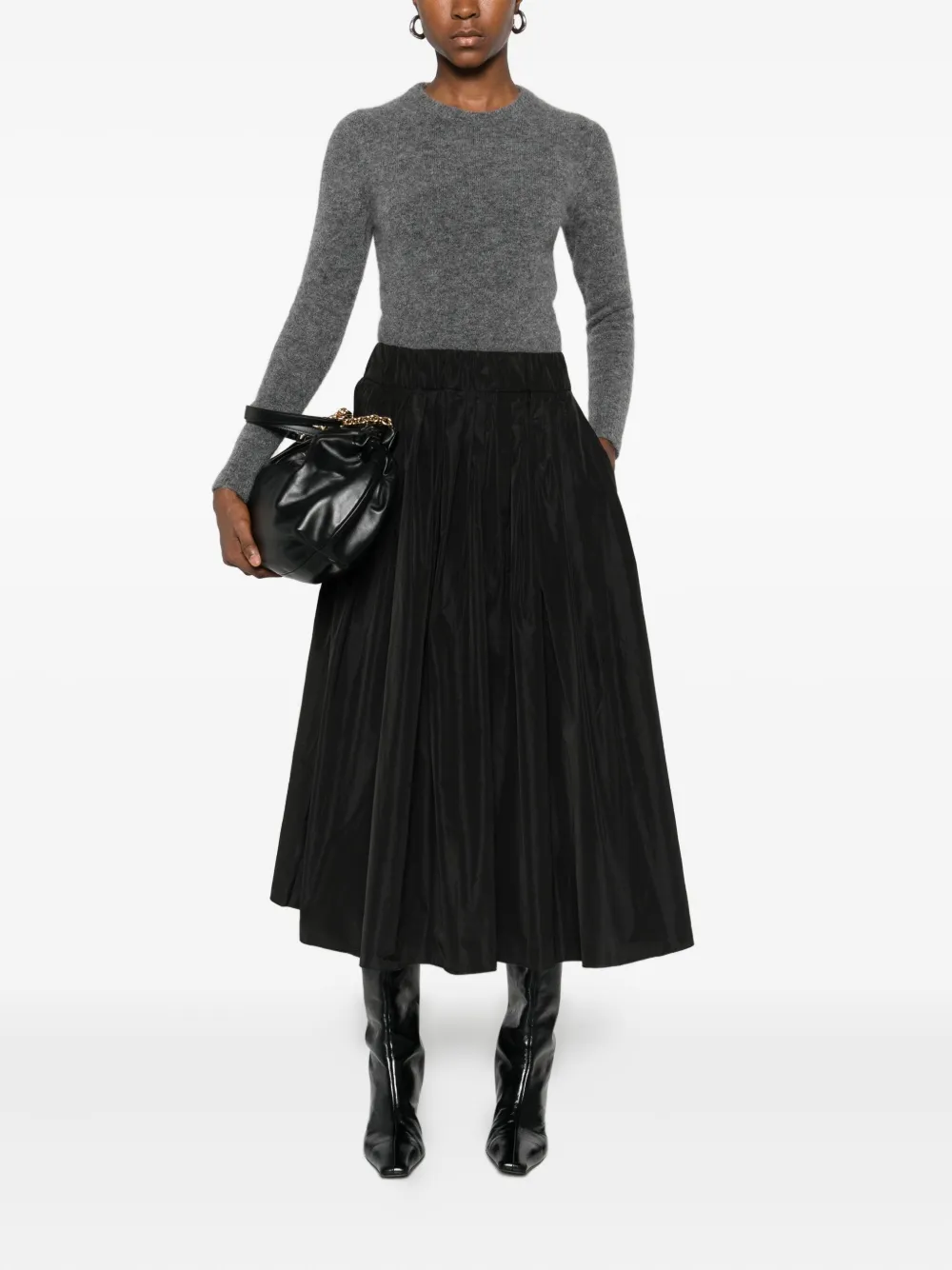 Susanne Bommer Round-neck Sweater In Gray