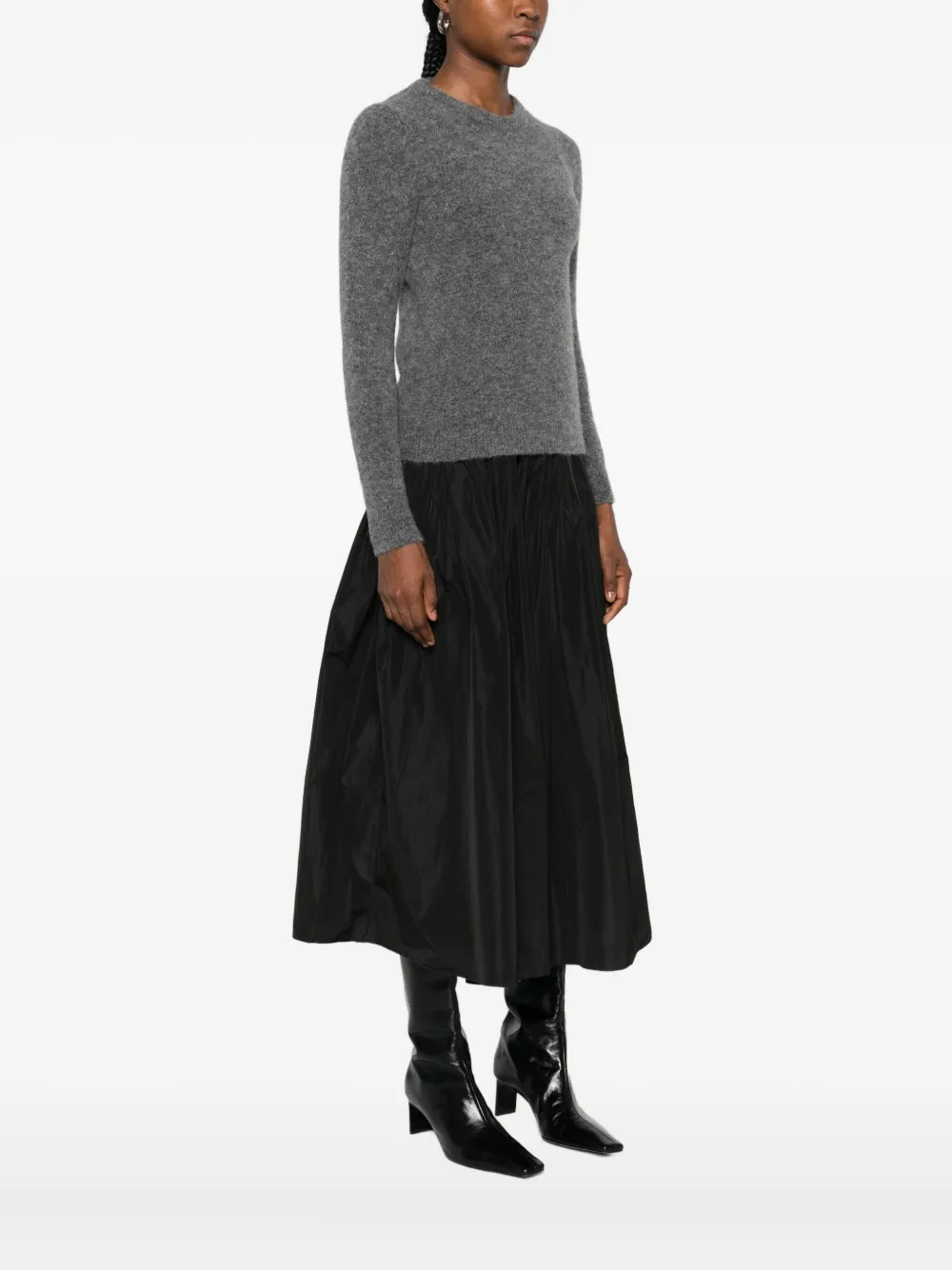 Susanne Bommer Round-neck Sweater In Gray