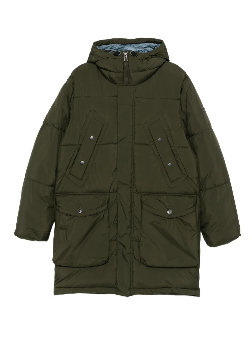 Paul Smith フーデッド キルティングコート - グリーン Paul Smith フーデッド キルティングコート - グリーン