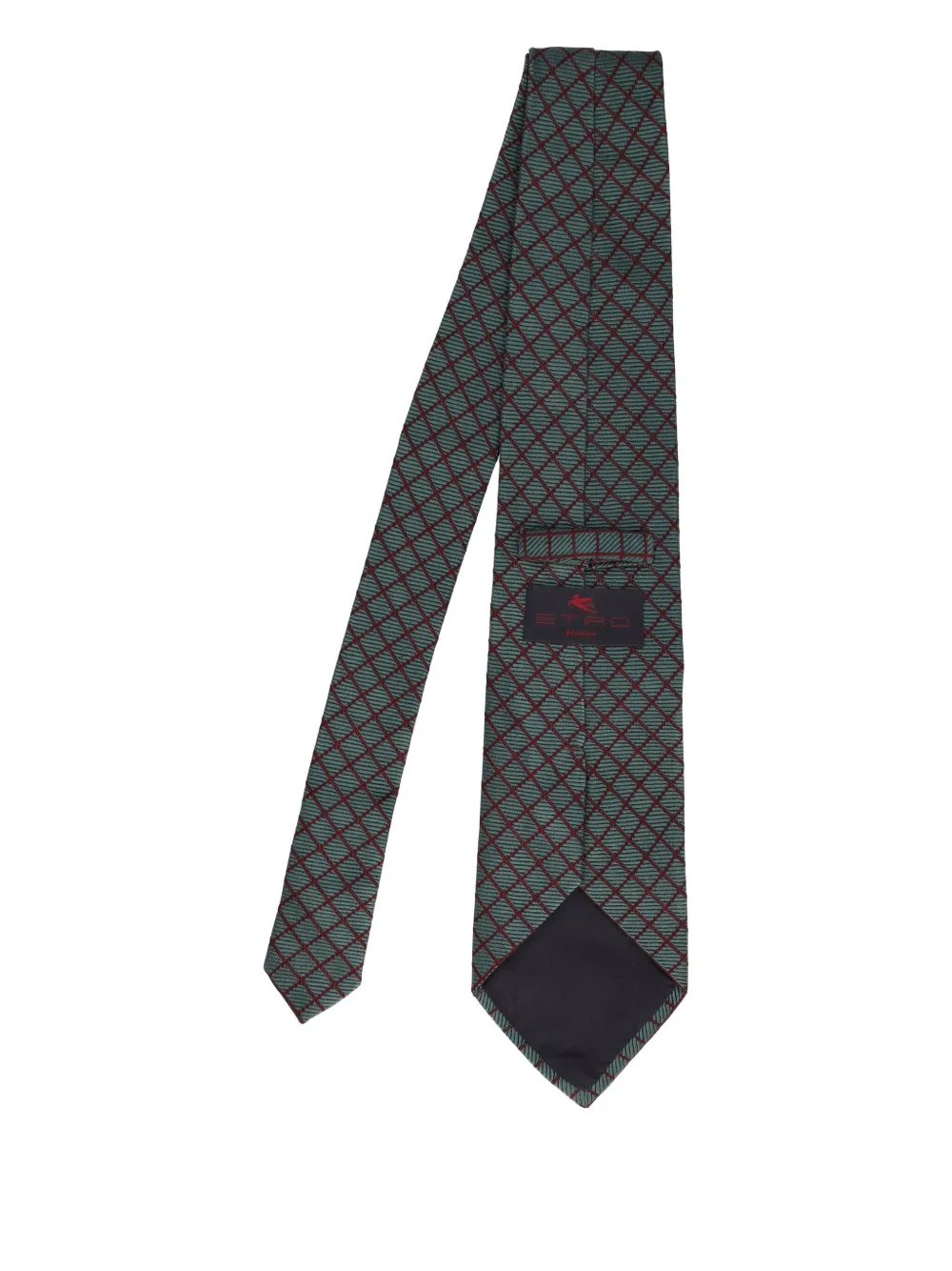 Pre-owned Etro Patterned-jacquard Tie In Blue