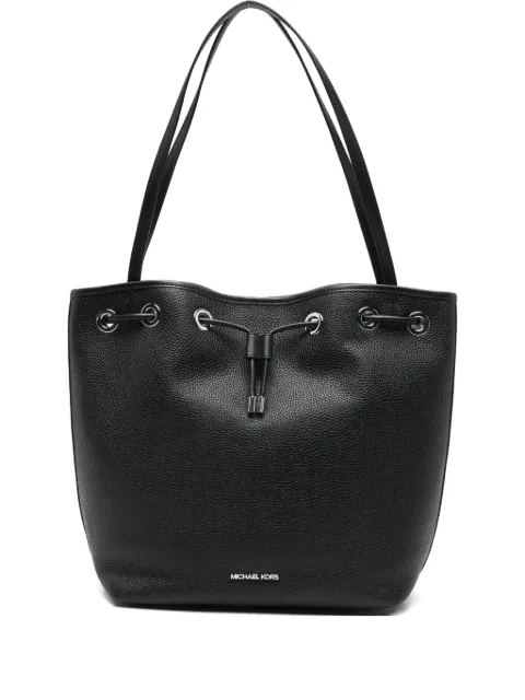 Michael Michael Kors drawstring leather tote bag