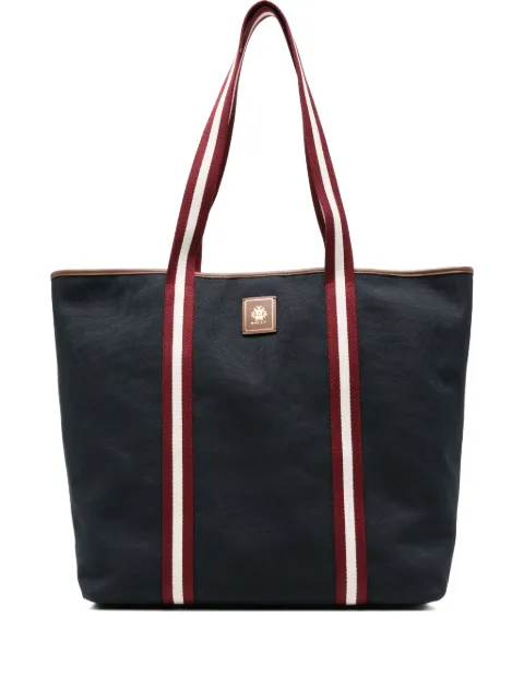 Bally striped-panel tote bag