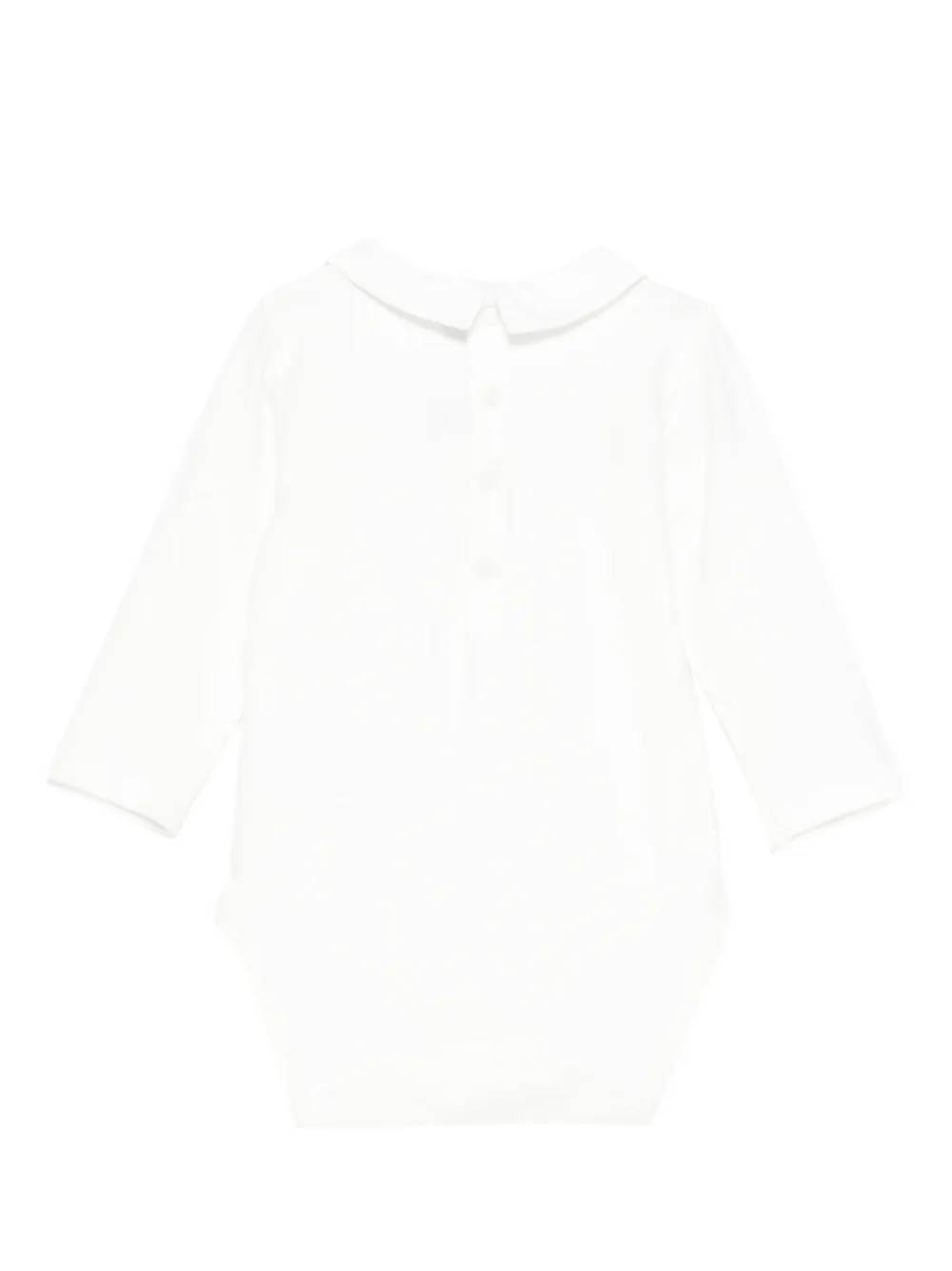 Tartine Et Chocolat embroidered-collar bodysuit - Wit