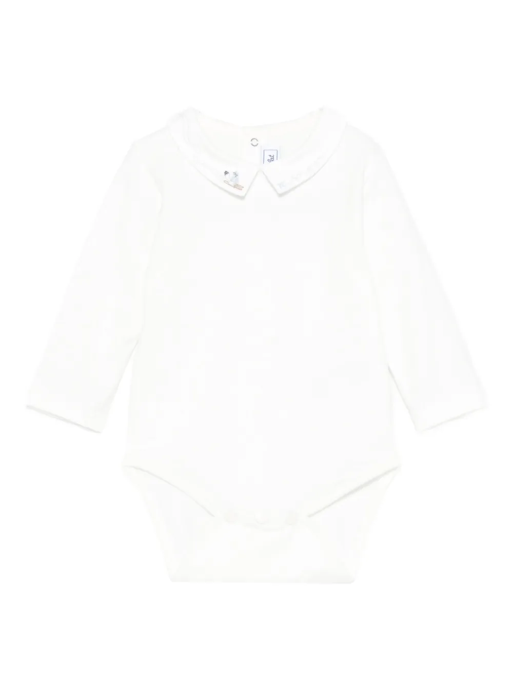 Tartine Et Chocolat embroidered-collar bodysuit | White | Image 1
