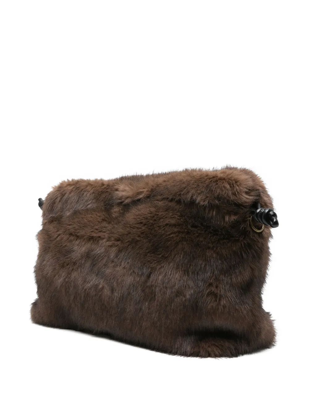 Yerse Textured Drawstring Bag In Brown