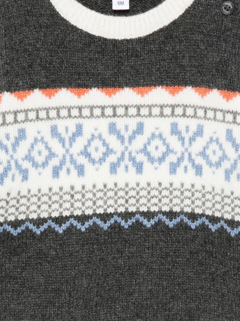 Tartine Et Chocolat Fair Isle-pattern Crew-neck Sweater In Multi