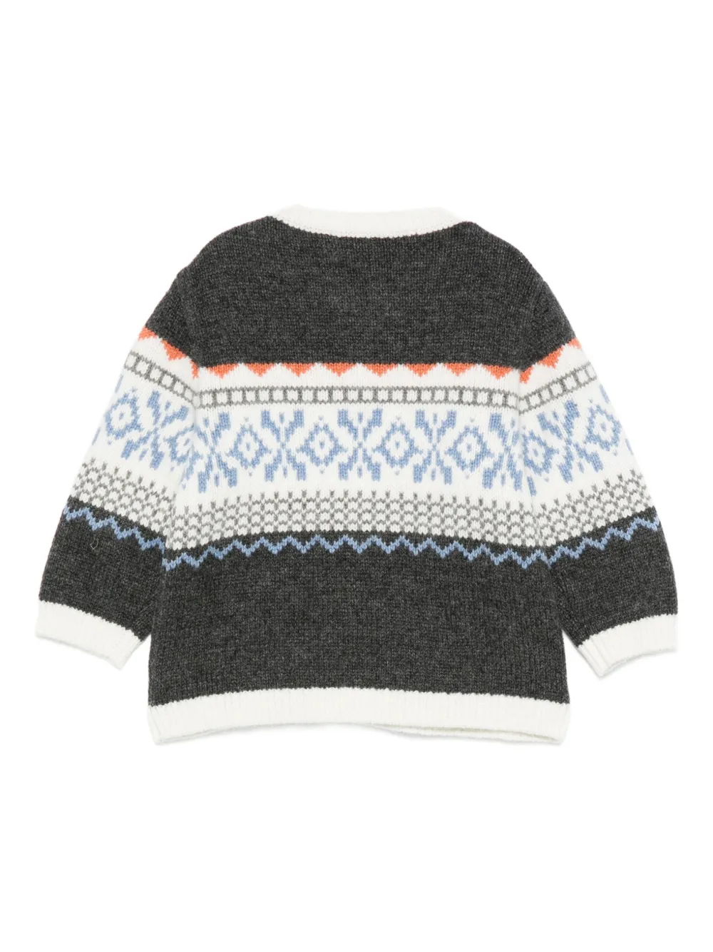 Tartine Et Chocolat Fair Isle-pattern Crew-neck Sweater In Multi