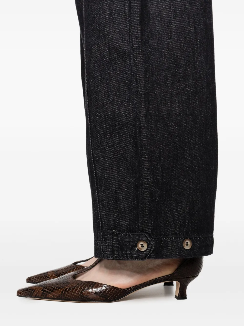 YERSE Broek met wijde pijpen Grijs