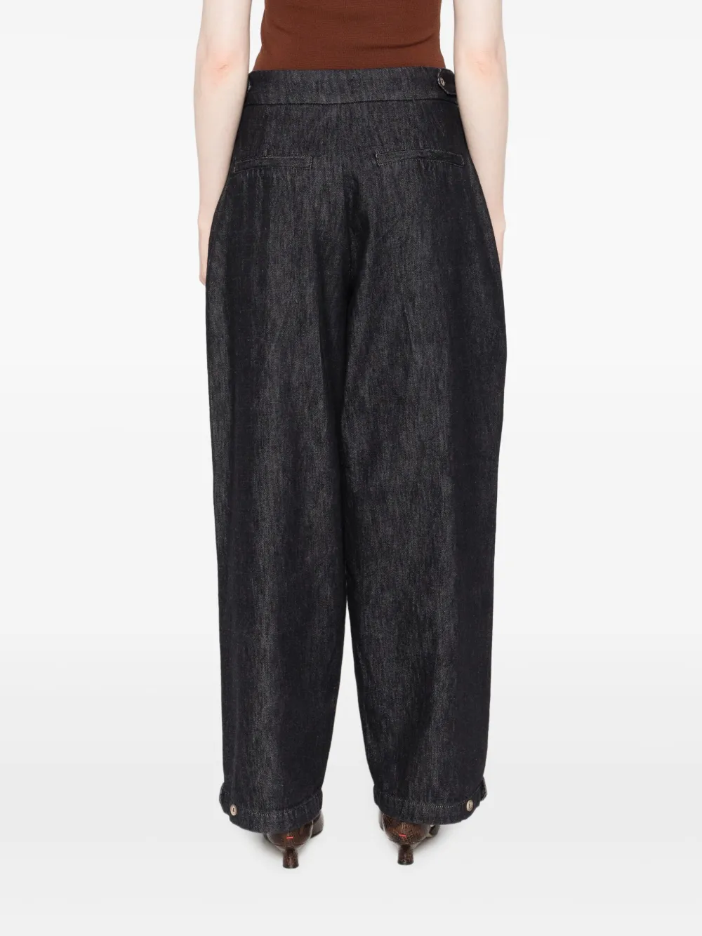 YERSE Broek met wijde pijpen Grijs