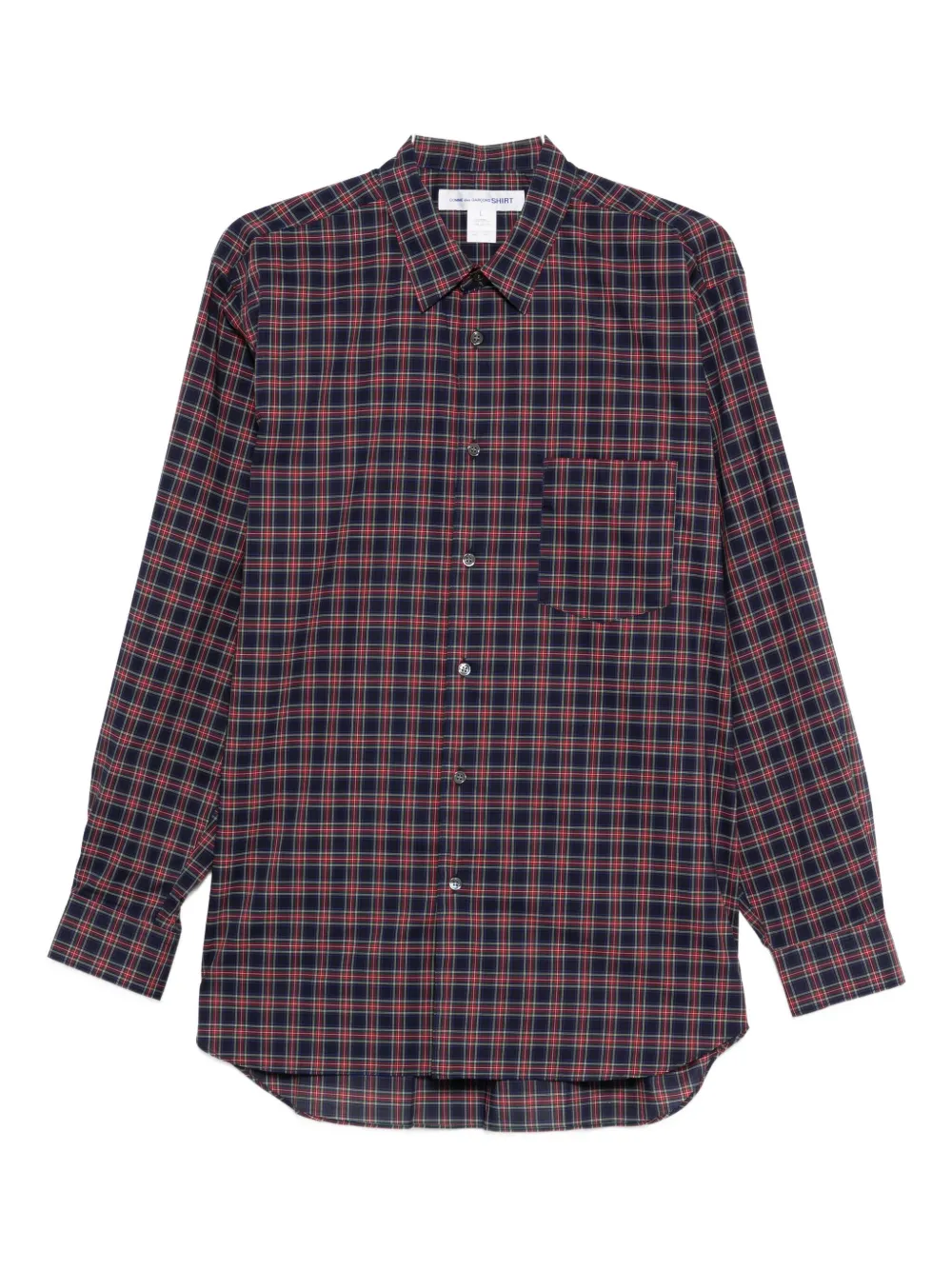 Comme Des Garçons Shirt Check-pattern Shirt In Brown