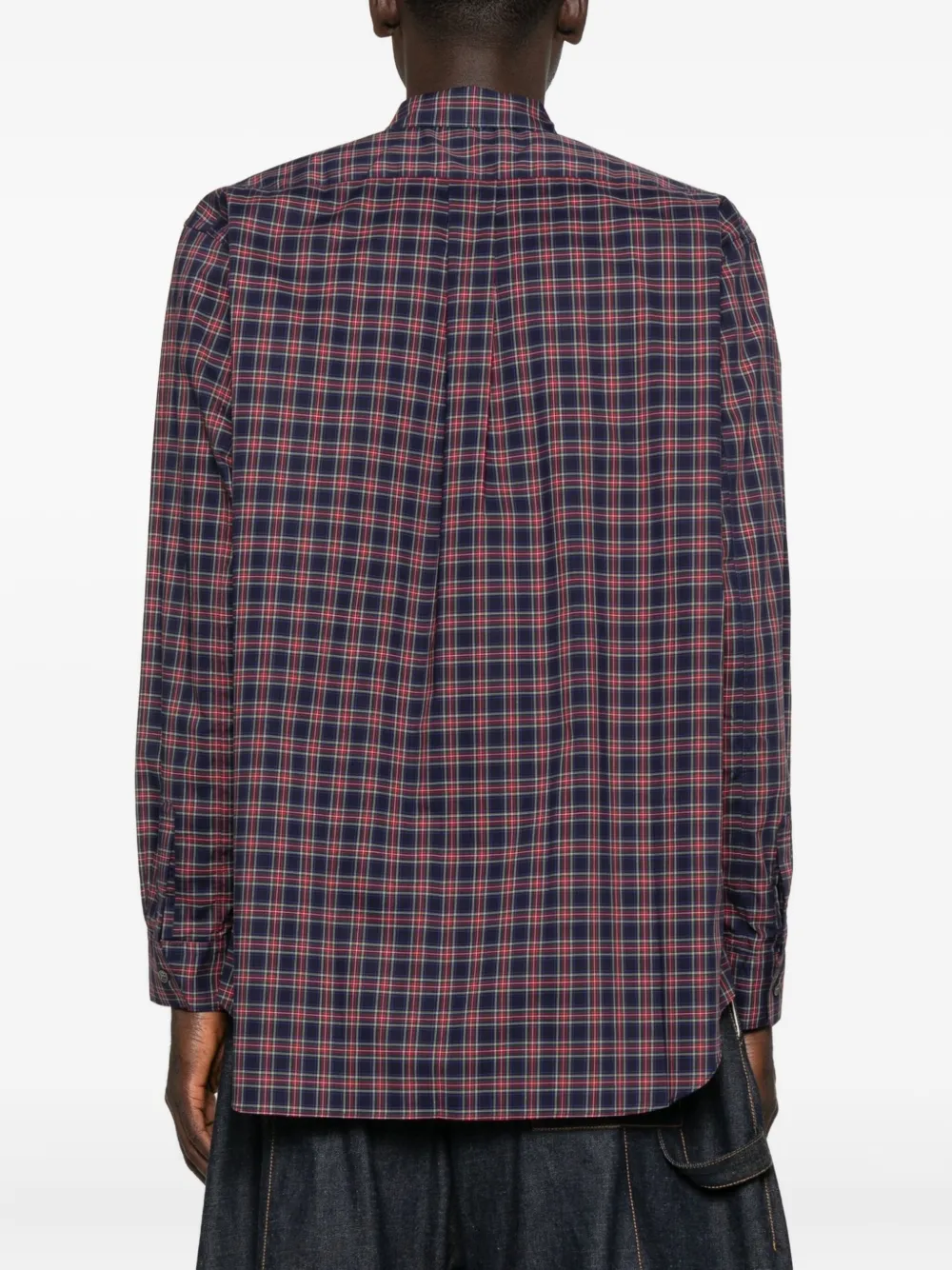 Comme Des Garçons Shirt Check-pattern Shirt In Brown