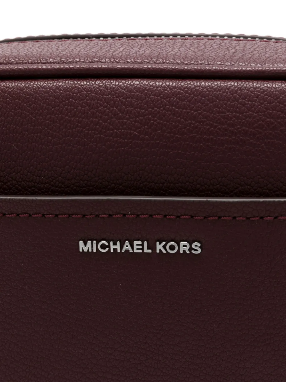 Michael Kors Structured Calfskin Shoulder Bag With Zip Closure In Black