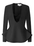 Genny peplum top - Black