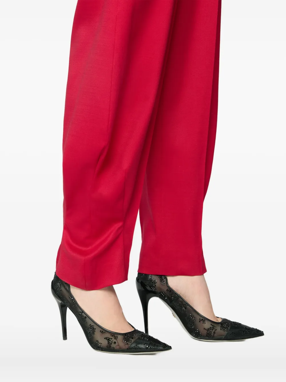 Genny Pleated Trousers In Red