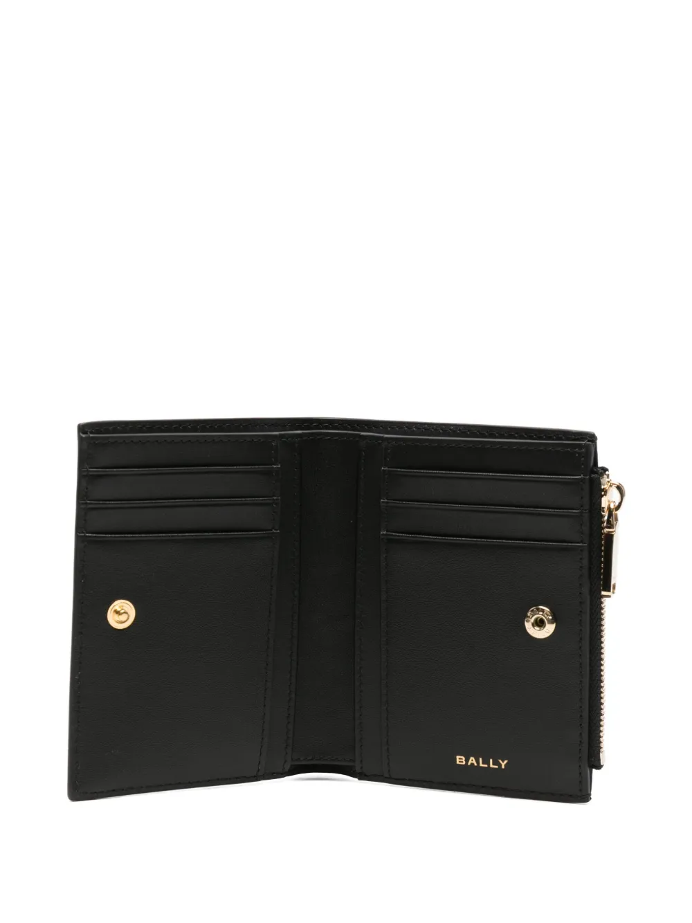 Bally Stripe-detail Wallet In Black