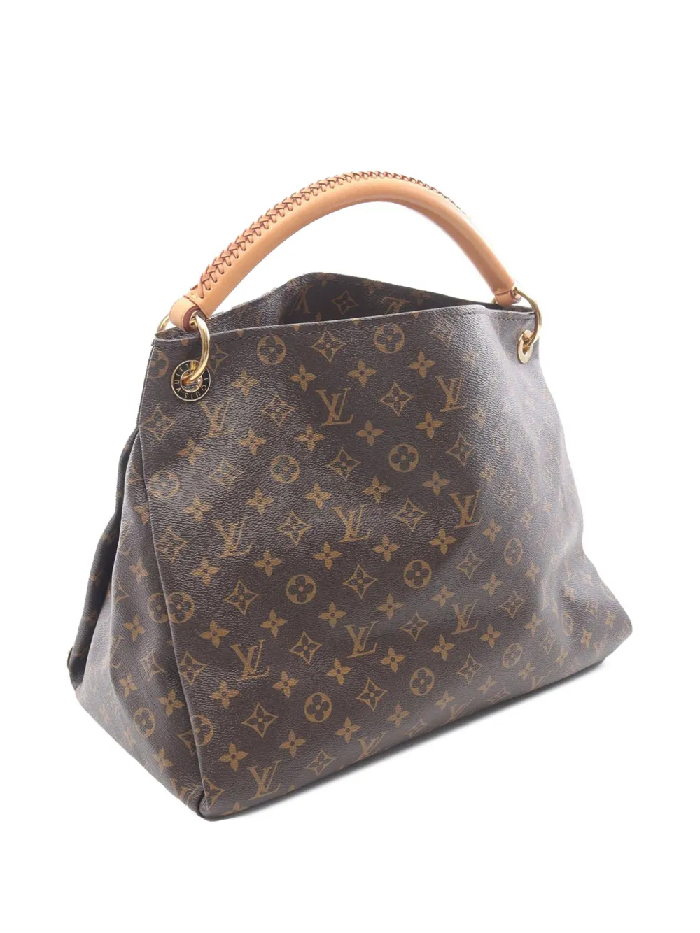Pre-owned Louis Vuitton 2010 Monogram Artsy Mm Hobo Bag In Brown