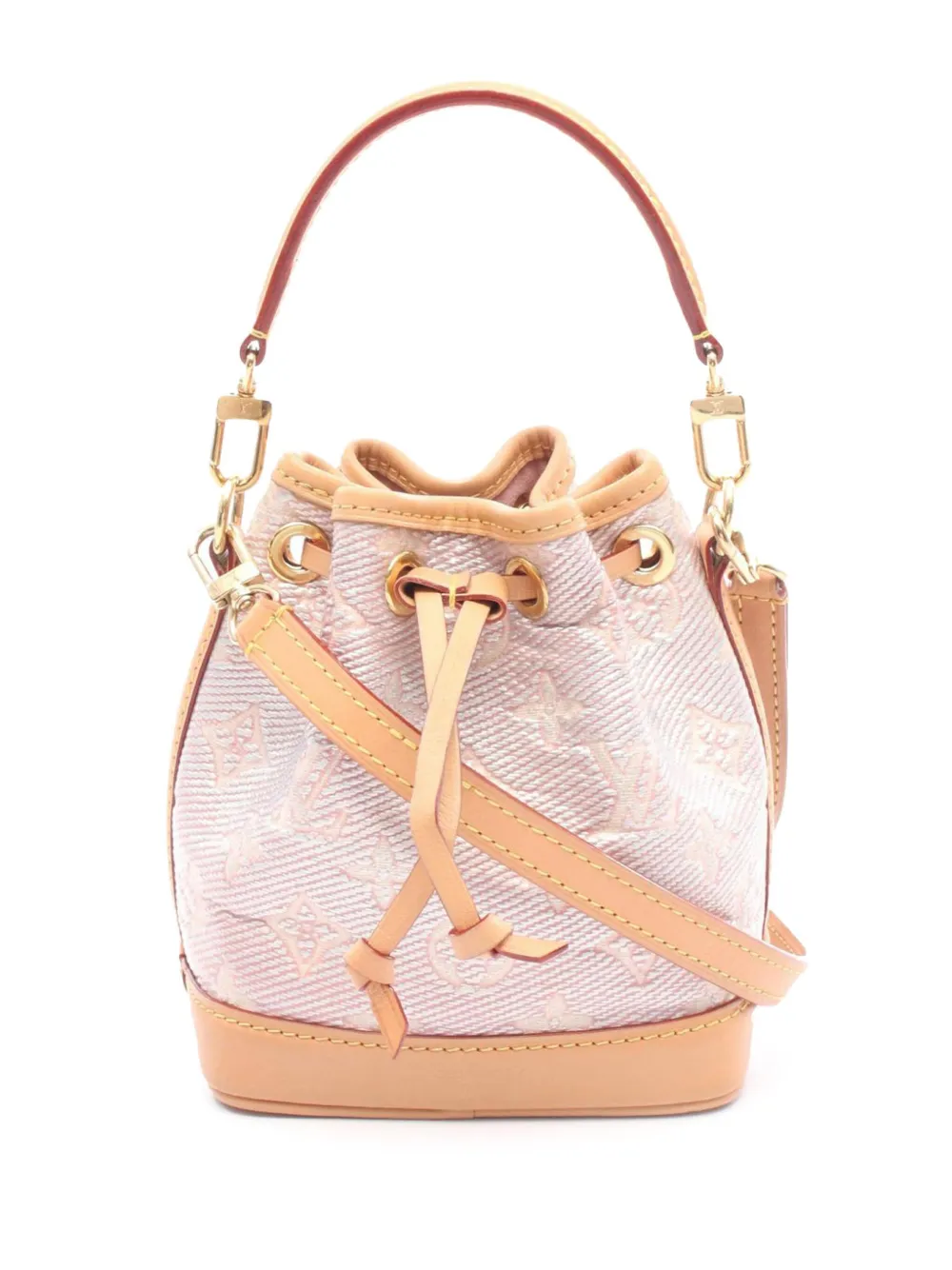 Louis Vuitton Pre-Owned 2021-2025 モノグラム ナノ ノエ バケットバッグ - ピンク Louis Vuitton Pre-Owned 2021-2025 モノグラム ナノ ノエ バケットバッグ - ピンク