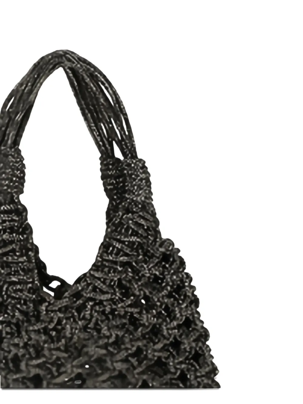 Hibourama Crystal-embellished Shoulder Bag In Gray