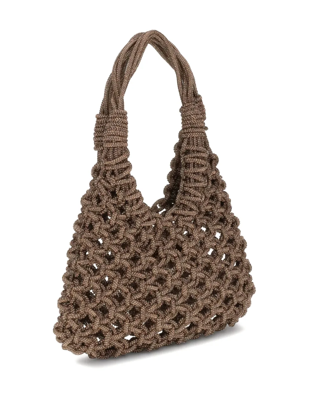 Hibourama crystal-embellished woven shoulder bag | Image 2