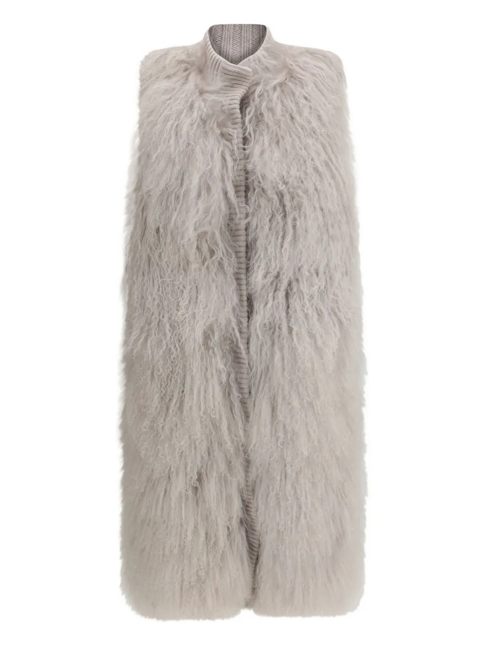S.W.O.R.D 6.6.44 fur knitted vest | Grey | Image 1