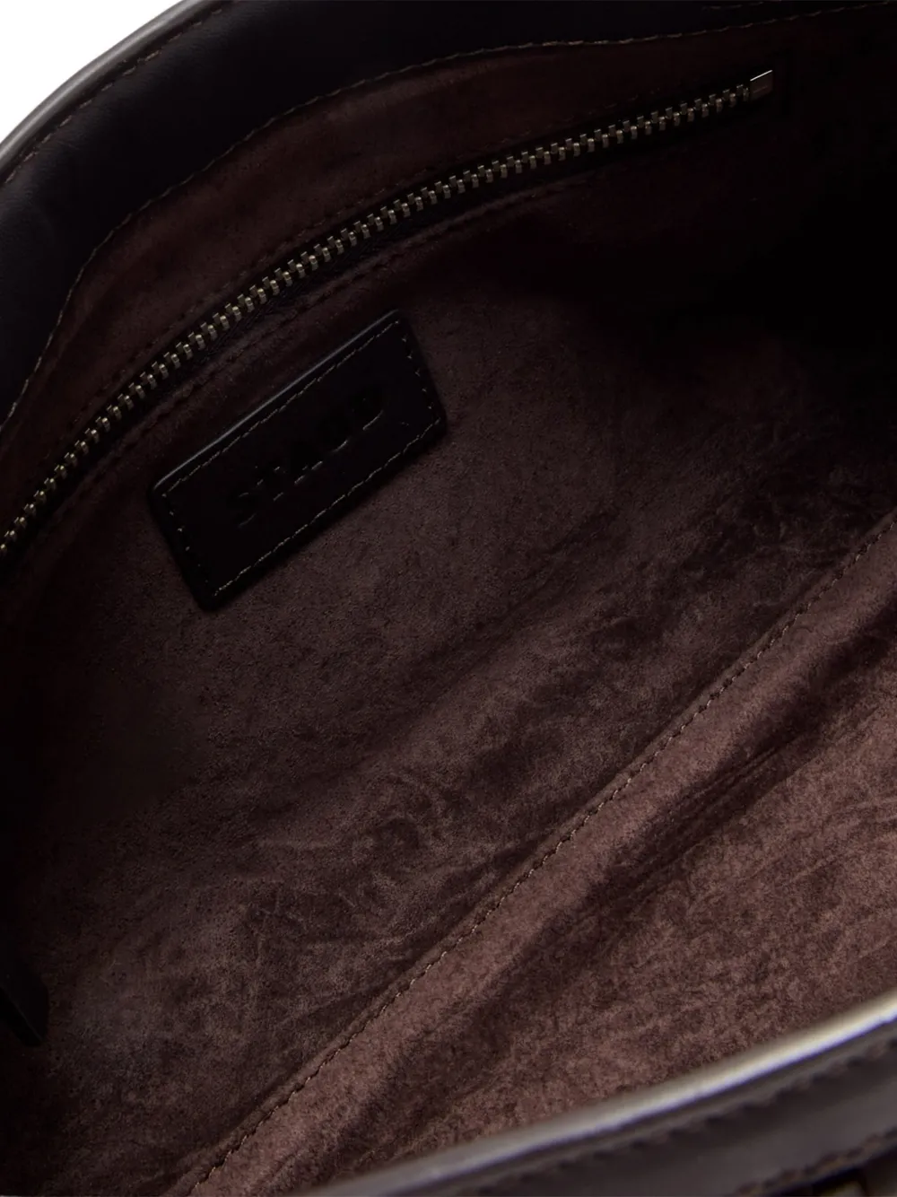 Staud Maude Woven Leather Clutch Bag In Black