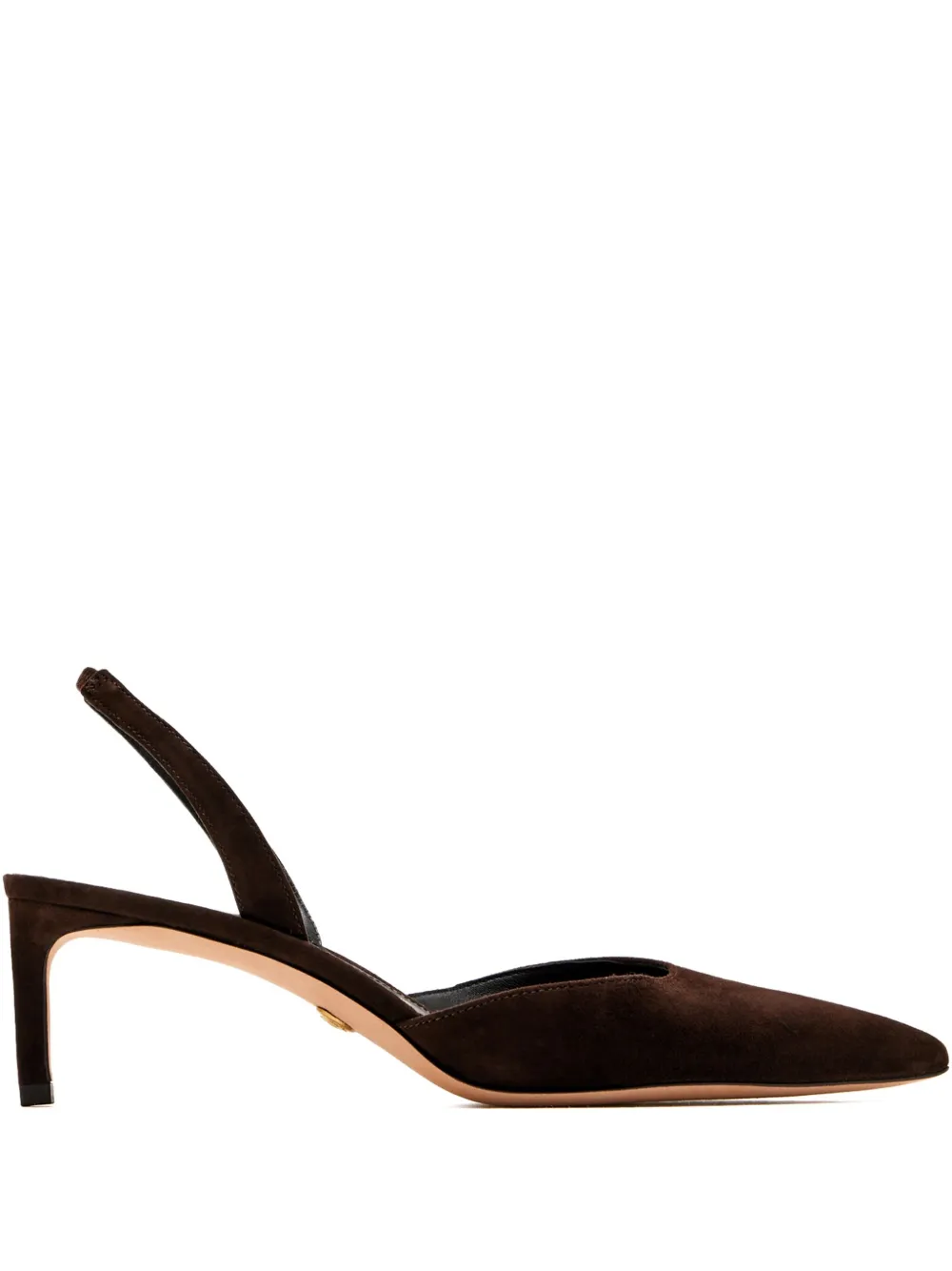 Veronica Beard 50mm Caroline Slingback Suede Pumps In Brown