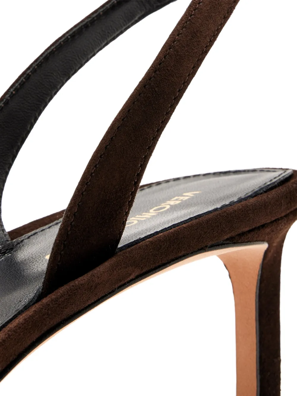 Veronica Beard 50 mm Caroline suède slingback pumps Bruin