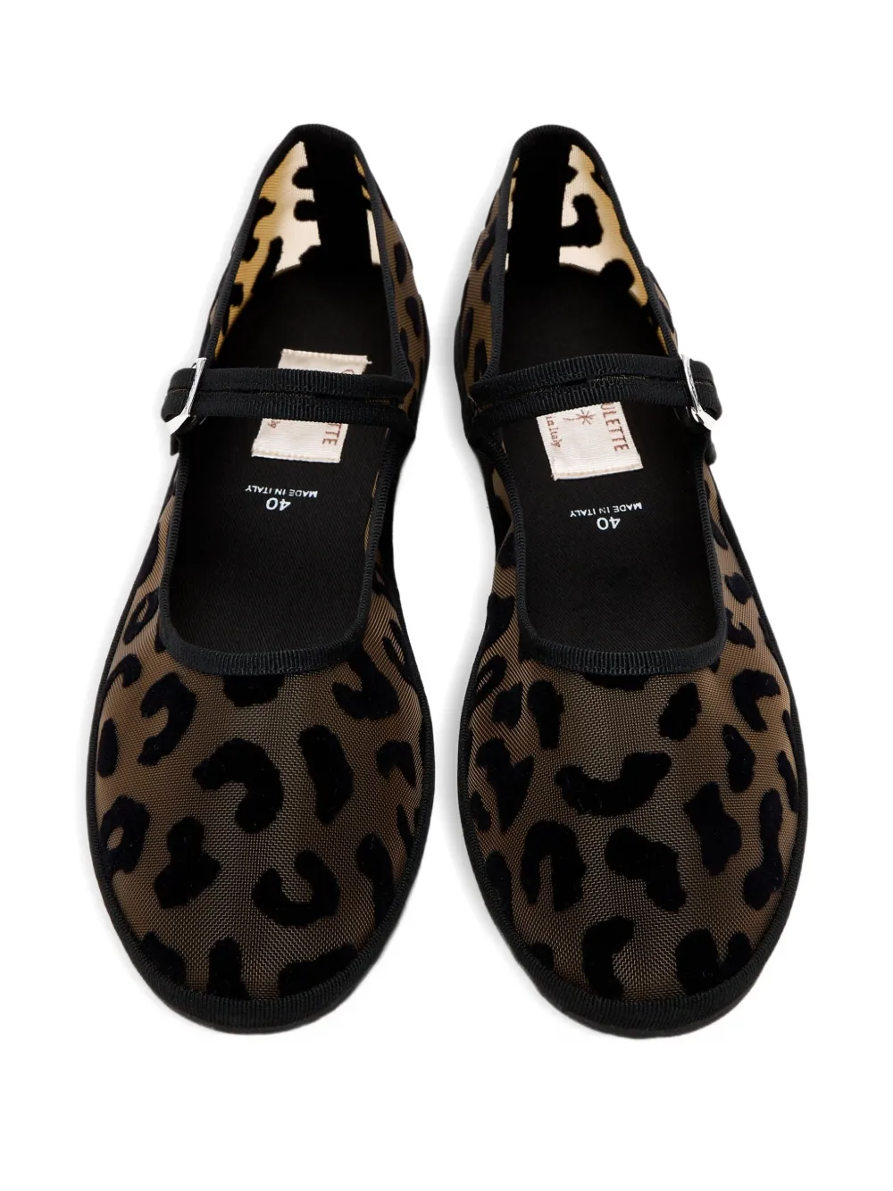 CAPULETTE Serengeti leopard-print ballet flats - Bruin