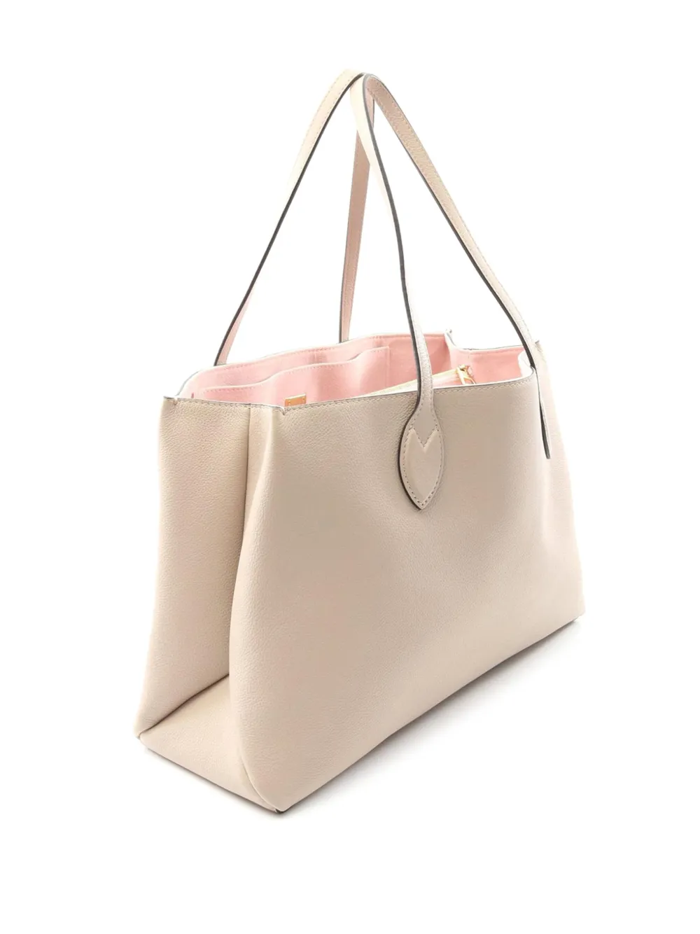 Pre-owned Louis Vuitton 2021-2025 Leather Lockme Shopper Tote Bag In Brown