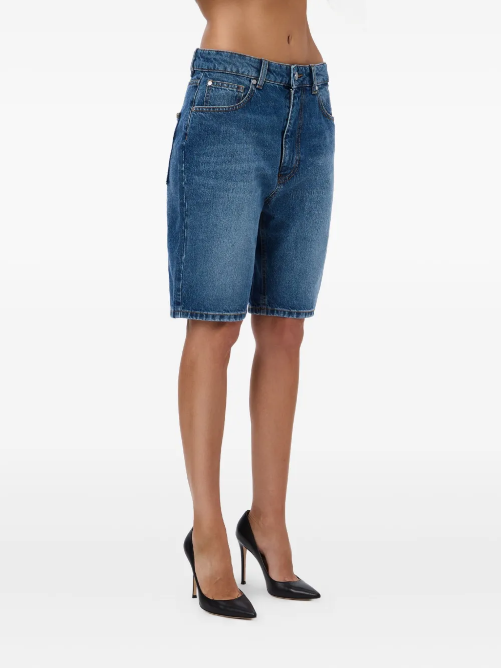 No44 Vb Legend Denim Shorts In Blue