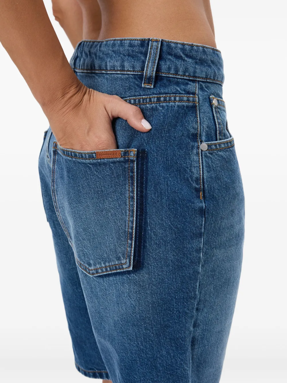 No44 Vb Legend Denim Shorts In Blue