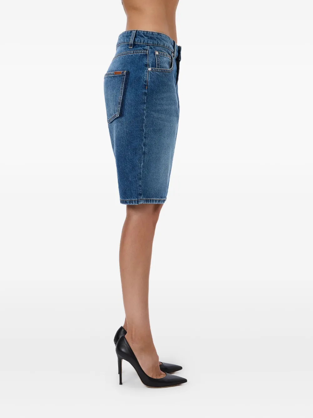 No44 Vb Legend Denim Shorts In Blue