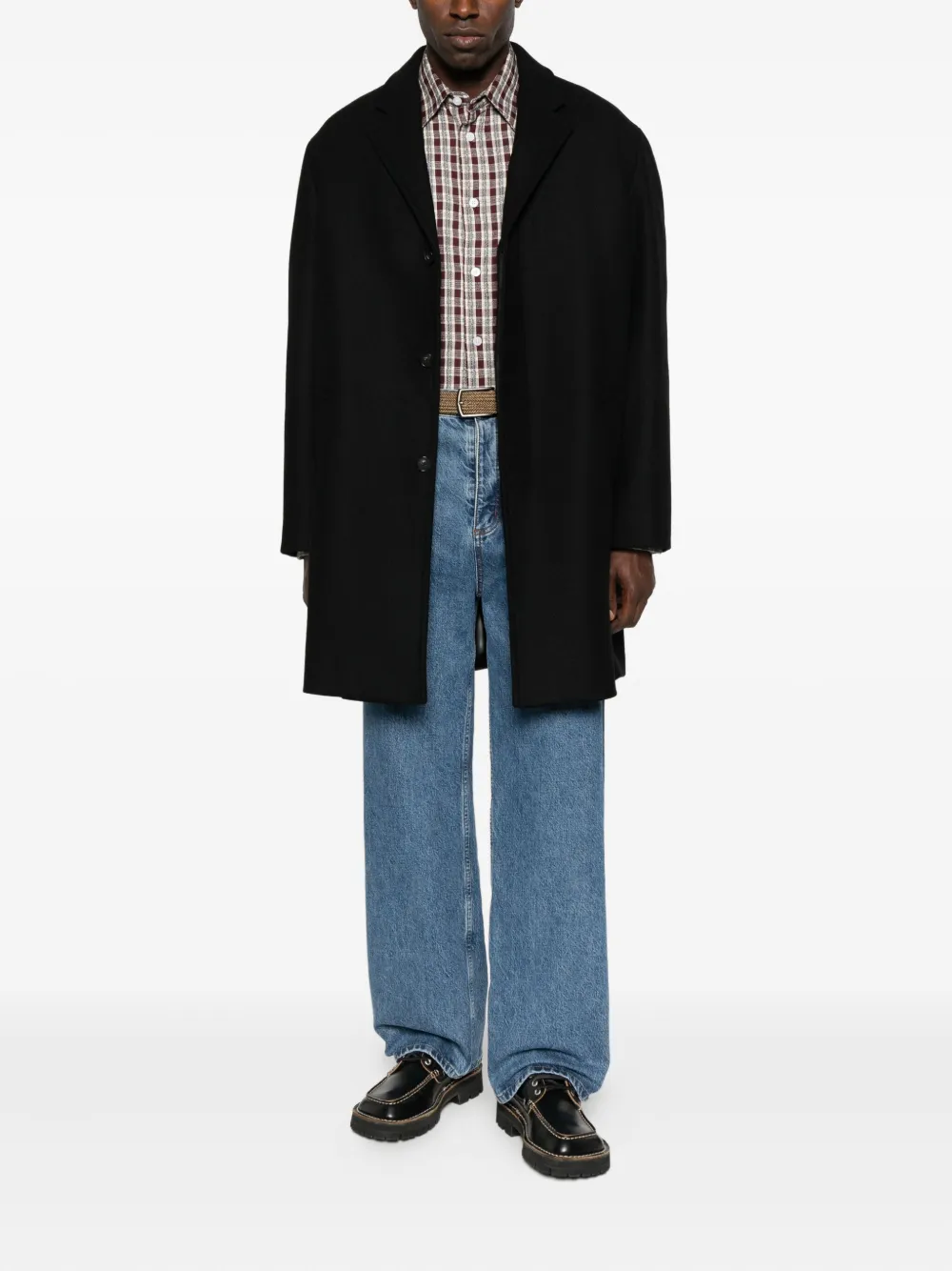 Maison Kitsuné lapel welt-pocket coat | Single Breasted Coats | Image 2